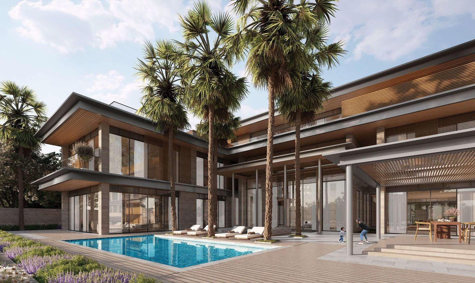 Sierra Views hilltop villas at Reem Hills overlooking greenery and the Arabian Gulf, Abu Dhabi