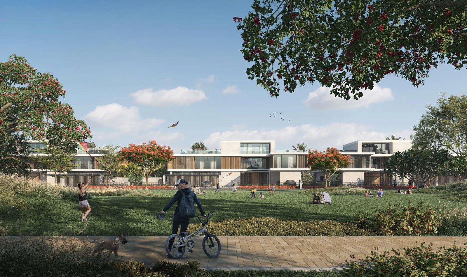 Reem Hills gated community built around a man-made hill on Al Reem Island, Abu Dhabi