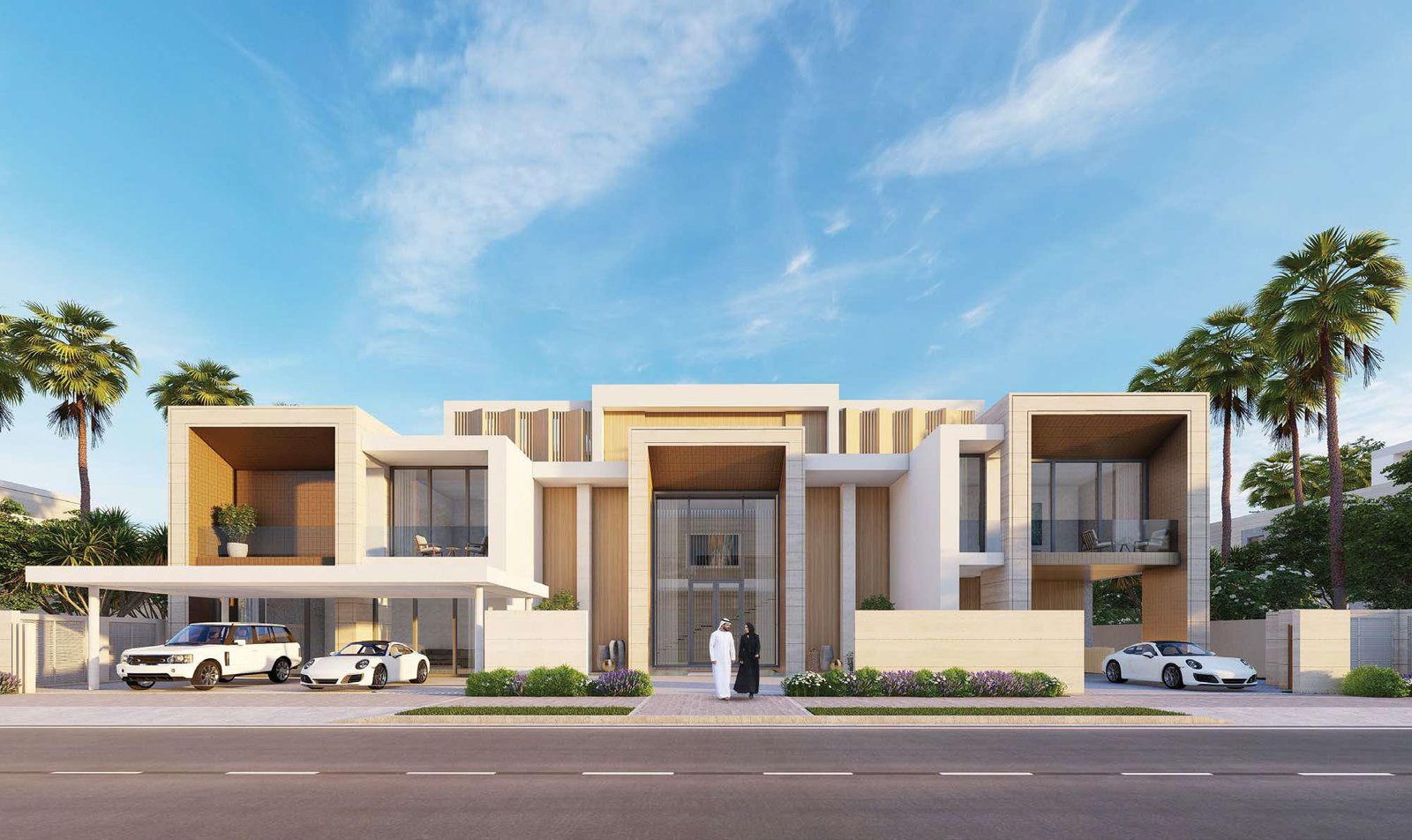 Beach access within the Reem Hills gated community offering waterfront island living in Abu Dhabi